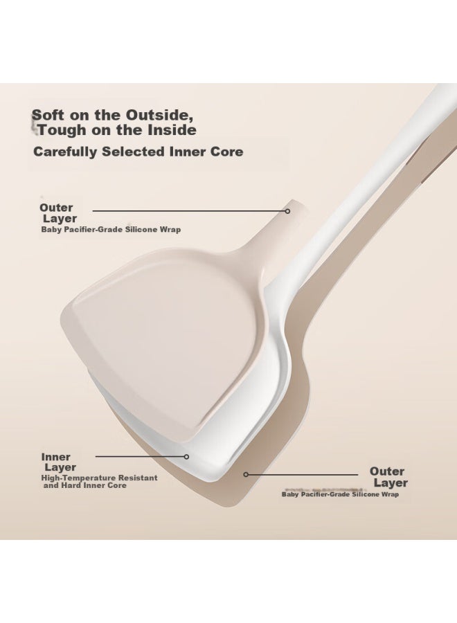 JD.com Jd Original Silicone Spatula, Kitchen Cooking Utensil, Heat-resistant And Non-slip, Dual Color - Image 2