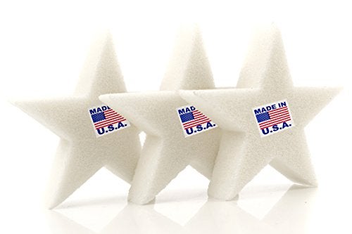 IMPRESA Scum Star Swimming Pool & Hot Tub Oil Absorbing Sponge - 3-Pack, White Star - Spa Scum Absorber & Skimmer Sponge - Pool Accessories - Made in USA - Image 1
