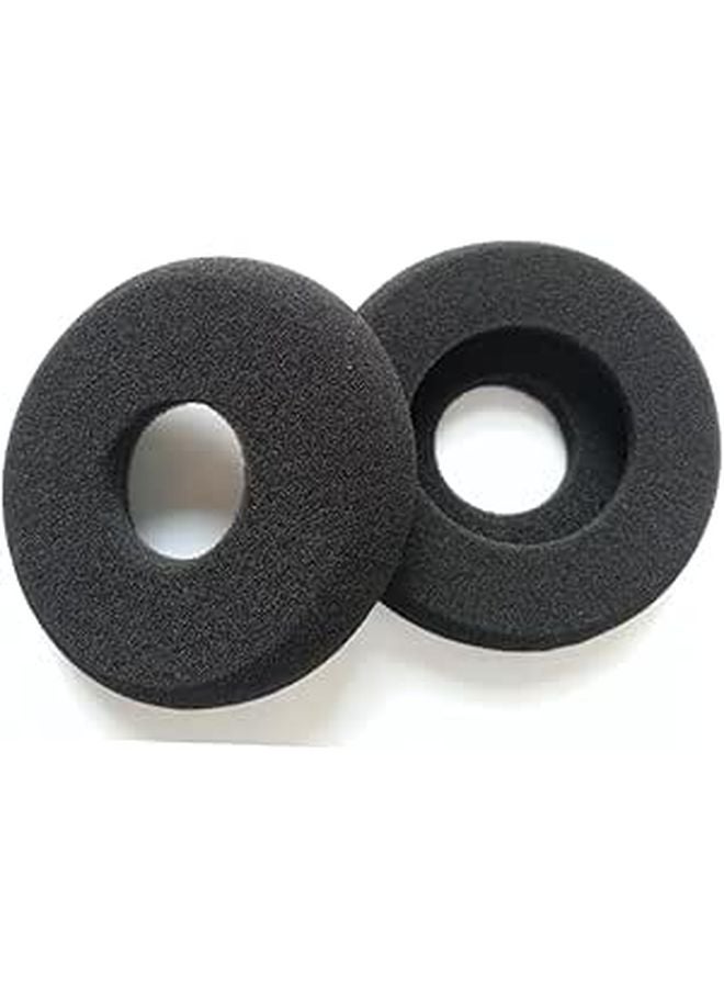 Replacement Hollow Ear Pads Soft Black Foam Ear Cushions for Headphones Comfortable Noise Isolation - Image 1