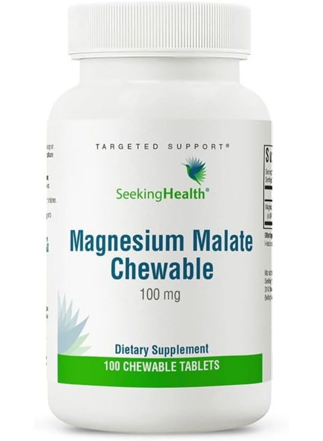 سيكنج هيلث مالات المغنيسيوم للمضغ 100 ملغ 100 قرص - Image 1