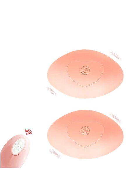 Soft Silicone Lactation Chest Massager - 10 Vibration Modes Beige