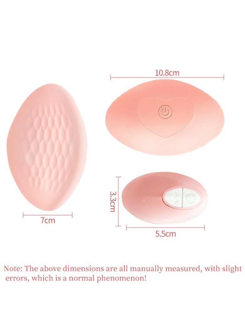 Soft Silicone Lactation Chest Massager - 10 Vibration Modes Beige