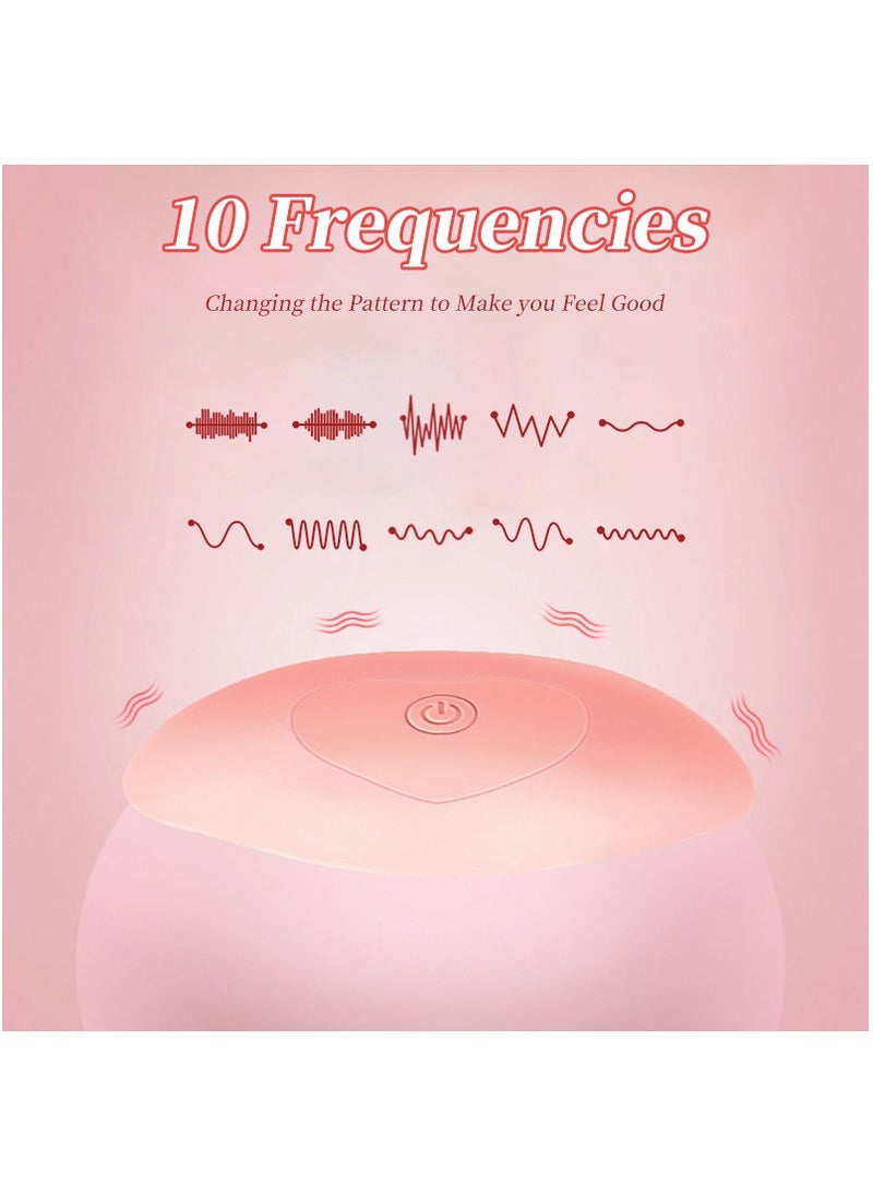 Soft Silicone Lactation Chest Massager - 10 Vibration Modes Beige