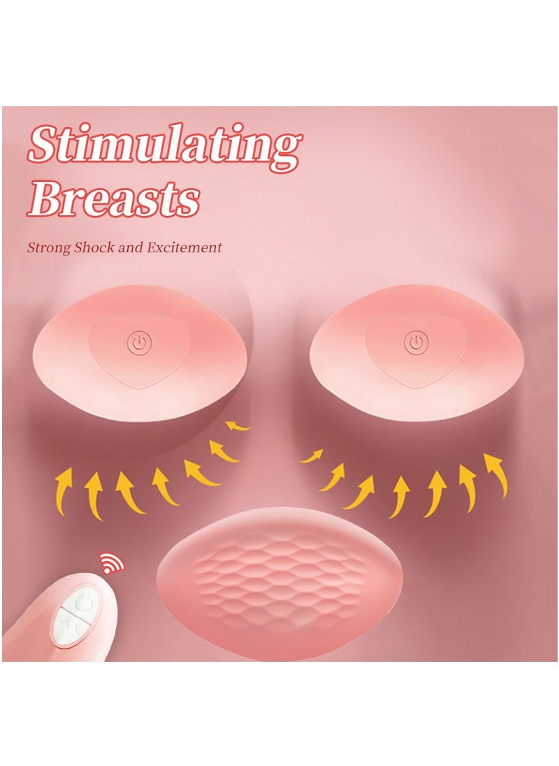 Soft Silicone Lactation Chest Massager - 10 Vibration Modes Beige