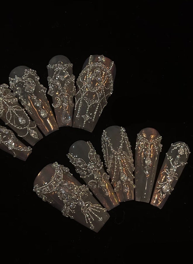 general brand Nail Art Crystal Rhinestones pearl Set,Transparency Crystal for DIY Craft Jewels Nail Face Eye Body Makeup - Image 3