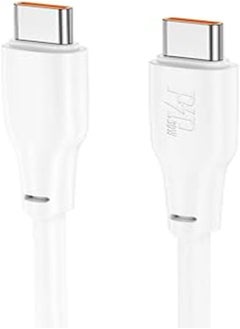 Hoco X93 - Force Fast Charging And Data Transmittion Cable (60W - 3A - 1M), USB-C To USB-C Plug, Compatible With Samsung Huawei Xiaomi Oppo - White - pzsku/ZA60A0A22298DF16BB32DZ/45/_/1720389160/54ec723c-181c-441d-a852-c45a97482014