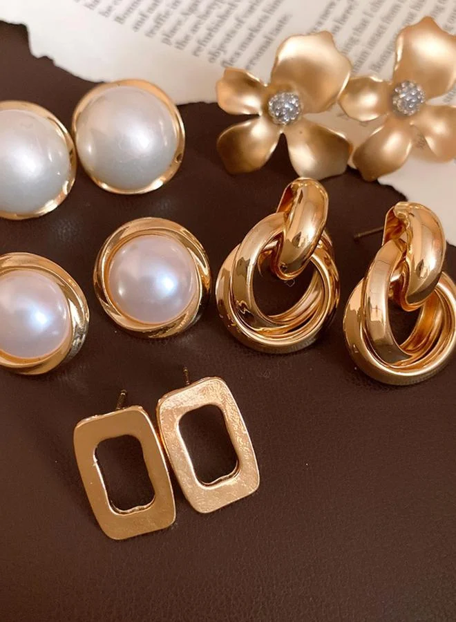 تايك تو Set Of 5 - Assorted Embellished Earrings