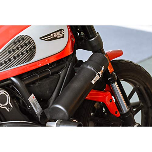 MOTO4U Motorcycle Off-Road Universal Tool Tube Waterproof Storage Canister Tool Repair Box Document Holder Black with Anti-theft lock Ring Small 80MM - Image 2