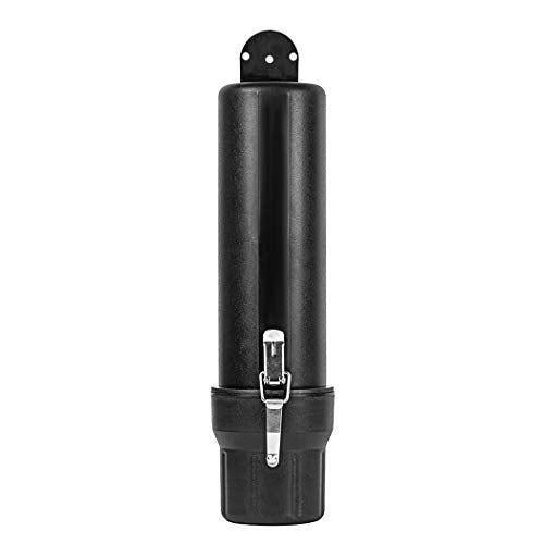 MOTO4U Motorcycle Off-Road Universal Tool Tube Waterproof Storage Canister Tool Repair Box Document Holder Black with Anti-theft lock Ring Small 80MM - Image 1