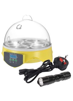 MARGOUN Mini Fully Automatic Egg Incubatorwith LED Flashlight Torch, 7 Eggs Intelligent Home Temperature Control Incubator for Chicken Duck Goose Quail Birds Fertile Eggs  - Image 2