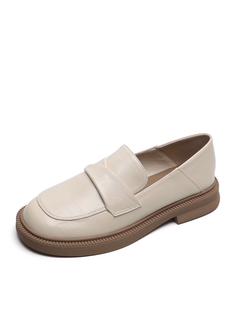 Loquat Versatile Single Shoes In Spring And Summer Beige  - Image 1