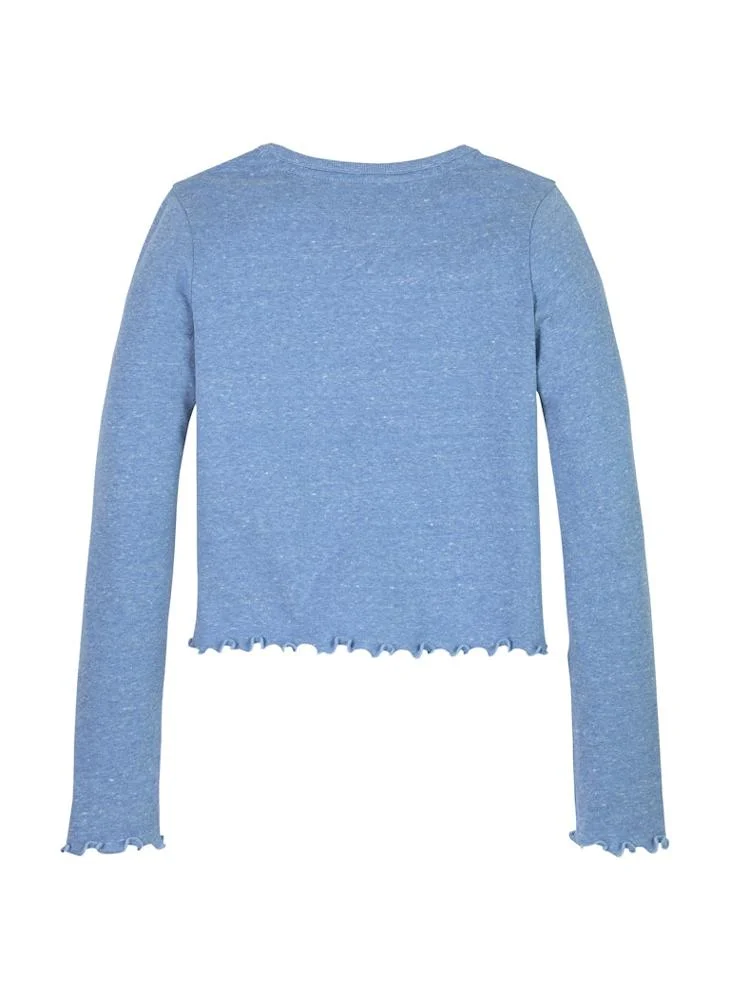 تومي هيلفيغر Youth Slub Knitted Long Sleeve Top