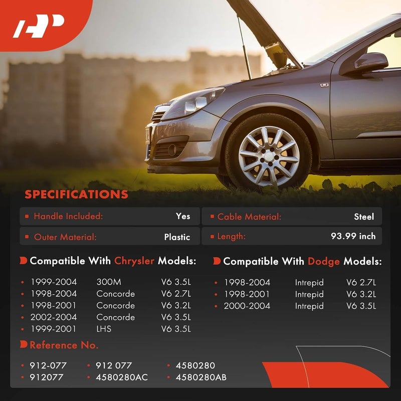 Front Hood Latch Release Cable - Image 2