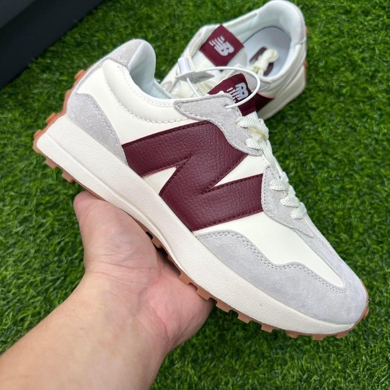 NB 327 Classic 70s Italian Style Casual Sport Shoes Unisex Rust Red - Image 2