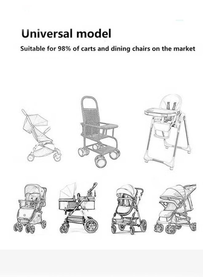 Berma Baby Baby Seat Pad,Baby Seat Cushion,Breathable Baby Stroller Seat Liner, Universal Reversible Pushchair Cushion, High Resilience High Chair Pad & Infant Spine Protector for All Seasons - Image 4