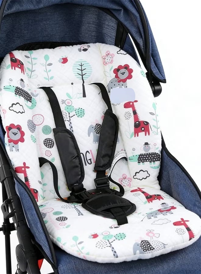 Berma Baby Baby Seat Pad,Baby Seat Cushion,Breathable Baby Stroller Seat Liner, Universal Reversible Pushchair Cushion, High Resilience High Chair Pad & Infant Spine Protector for All Seasons - Image 3