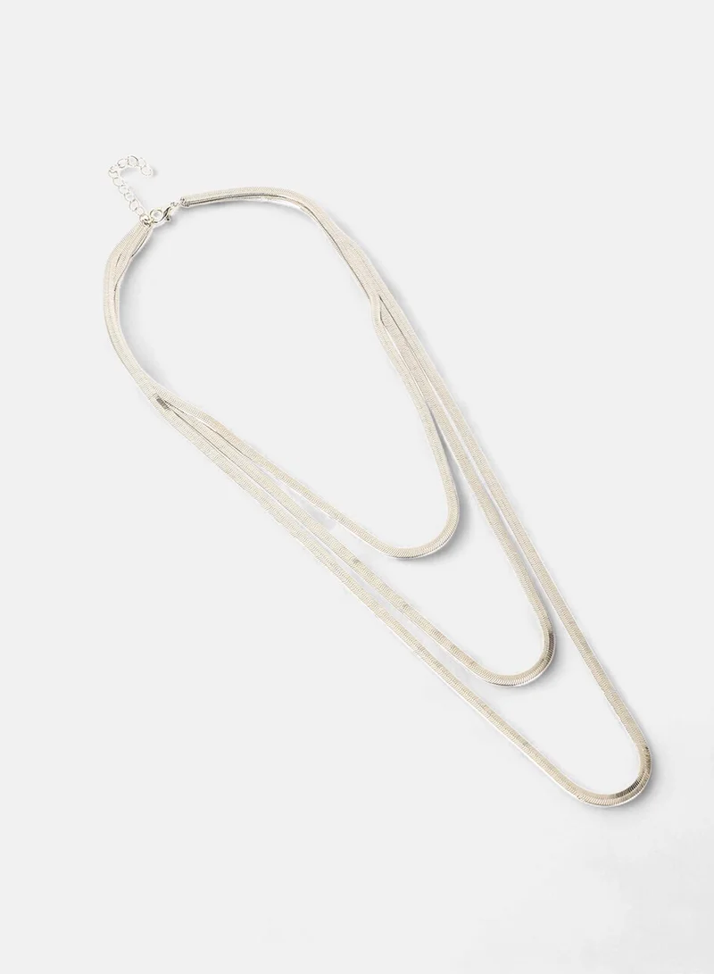 سوهي عقد نسائي متعدد الطبقات بتصميم سلسلة الثعبان