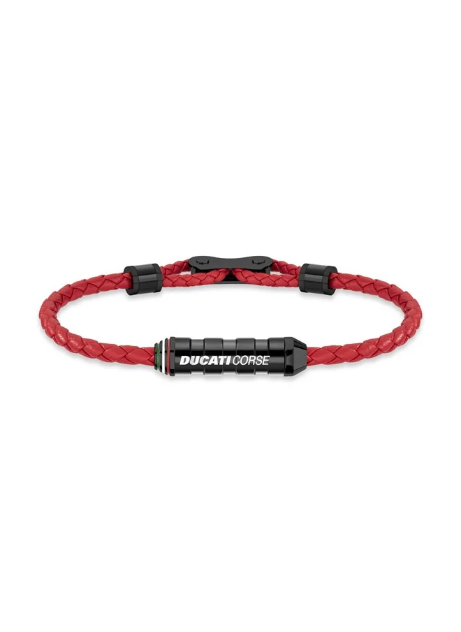 دوكاتي كورس Ducati Dinamica Red Bracelet For Men - DTAGB2137213