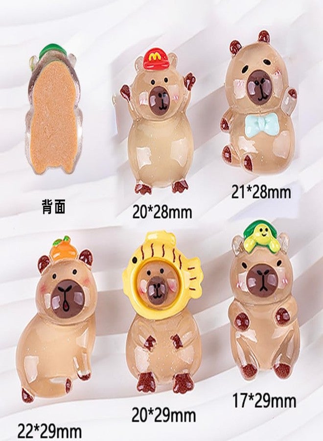 Yanruyu Easter plastic eggs and glowing pufferfish （15pcs ）, (capybara+painted eggshell) - Image 4