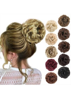 1PCS Messy Hair Bun Hair Scrunchies Extension Curly Wavy Messy Synthetic Chignon for women Updo Hairpiece