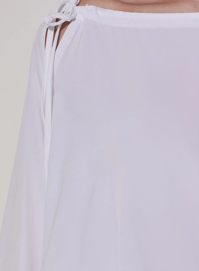 Take Two White Tiered Dress