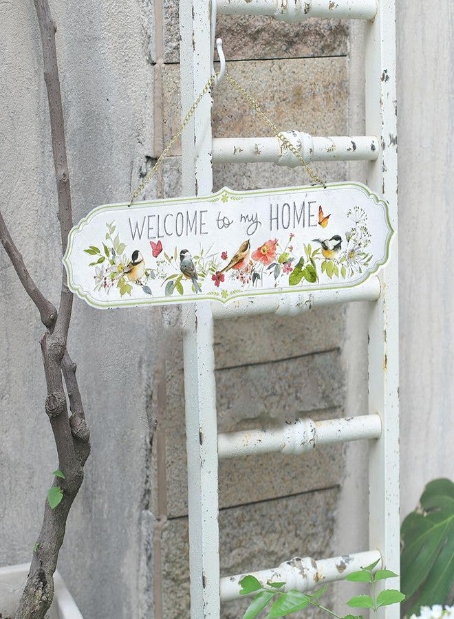 All Chic Welcome to Our Home Sign Front Door Welcome Sign Metal Hanging Welcome Sign Welcome Home Yard Sign Front Yard Decor Welcome Home Decorations… - Image 5