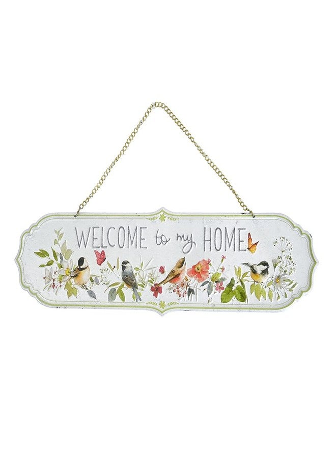 All Chic Welcome to Our Home Sign Front Door Welcome Sign Metal Hanging Welcome Sign Welcome Home Yard Sign Front Yard Decor Welcome Home Decorations… - Image 1