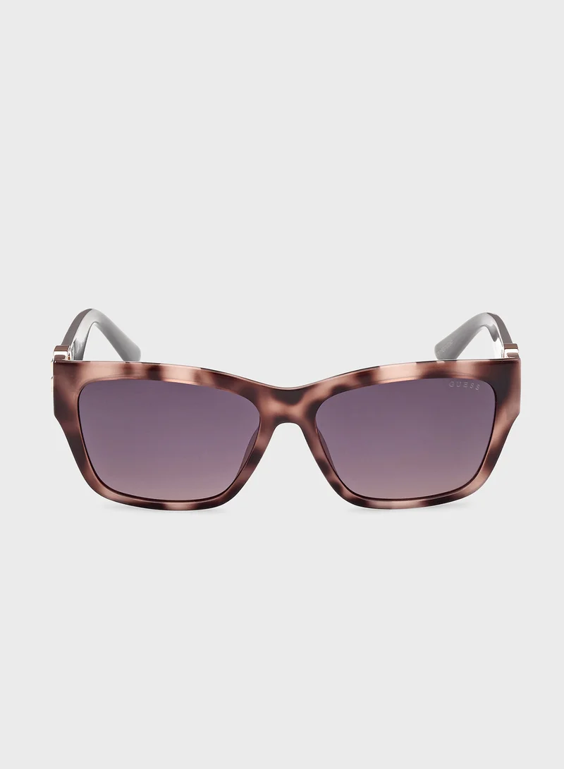 جس Square Uv-Protected Wayfarer Sunglasses