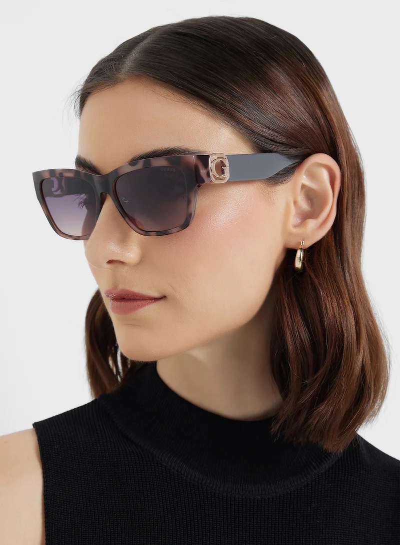 جس Square Uv-Protected Wayfarer Sunglasses
