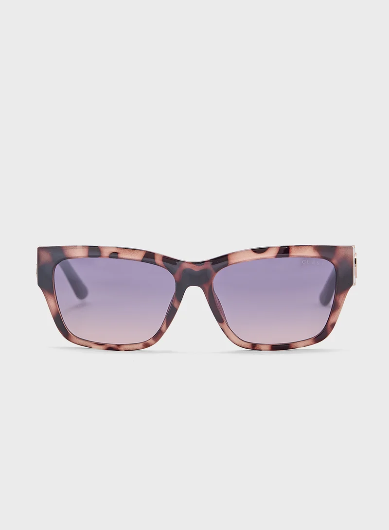 جس Square Uv-Protected Wayfarer Sunglasses