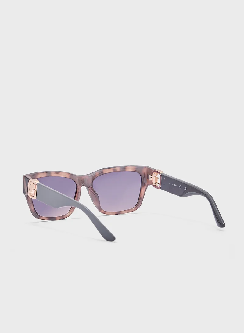 جس Square Uv-Protected Wayfarer Sunglasses