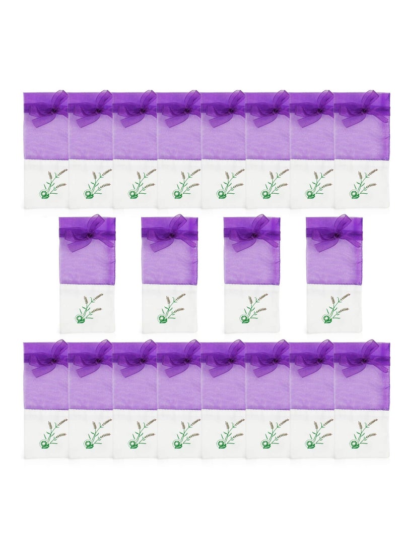 20pcs Empty Organza Gauze Lavender Cotton Sachet Bags for Gifts, Jewelry, and Watches - Perfect for Festivals and Special Occasions.  - Image 1