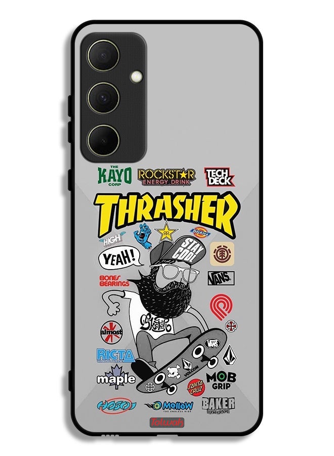 Tolwak Samsung Galaxy A35 5G Protective Case Cover Thrasher Sticker - Image 1