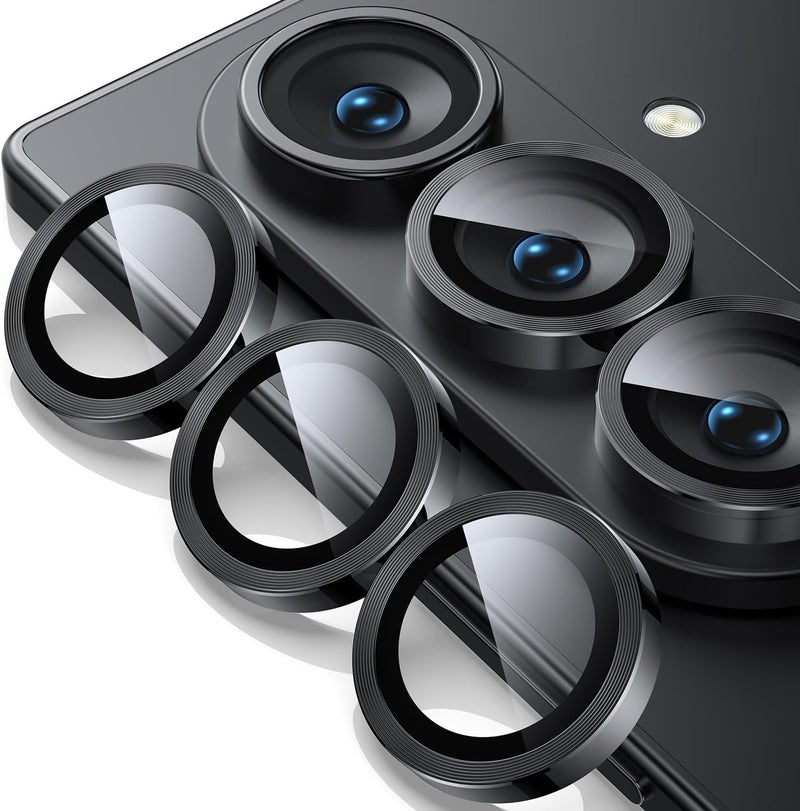 wsken for Z Fold 7 Camera Lens Protector Case Cover - Ultra HD Anti-Reflective Tempered Metal Glass Anti Scratch Rear Camera Screen Protector Film for Samsung Galaxy Z Fold 7 5G Accessories,Black - Image 1