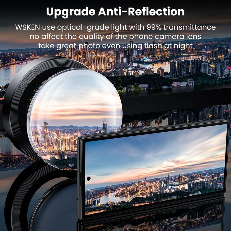 wsken for Z Fold 7 Camera Lens Protector Case Cover - Ultra HD Anti-Reflective Tempered Metal Glass Anti Scratch Rear Camera Screen Protector Film for Samsung Galaxy Z Fold 7 5G Accessories,Black - Image 2