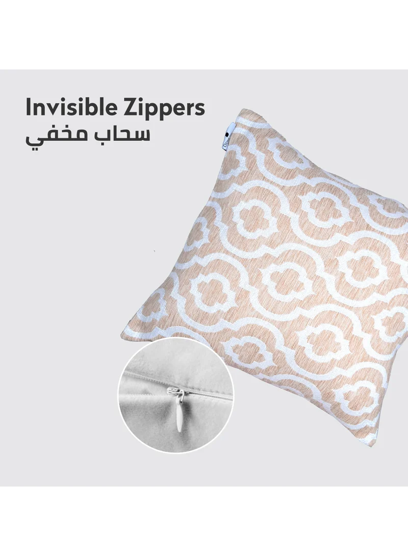 دوناتيلا غطاء وسادة، 45 × 45 سم (18 × 18 بوصة) قطعة واحدة من أكياس الوسائد المزخرفة بدون حشو مع فن تجريدي جميل للأريكة التي تتحول إلى سرير وغرفة المعيشة والأريكة، مرمر