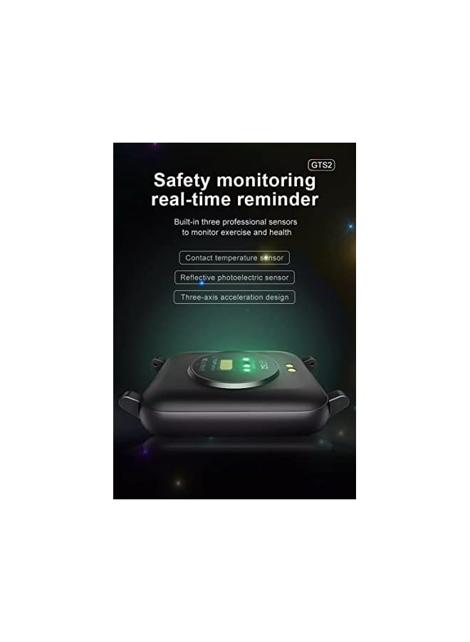 PROMASS ساعة ذكية أنيقة للبنات والأولاد والأطفال والمراهقين والرجال والنساء مع جهاز مراقبة ضغط الدم وجهاز تتبع اللياقة البدنية وإشعار المكالمات والرسائل (رمادي) - Image 4