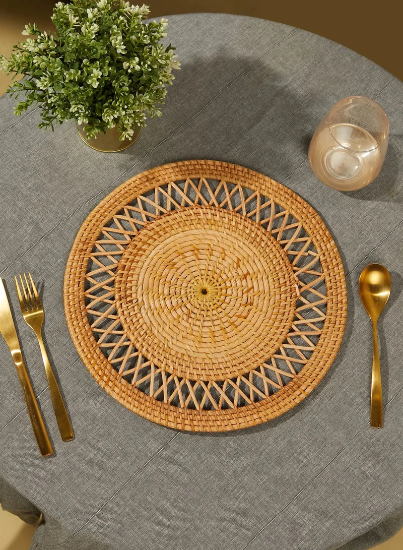 Ayra Rattan Braided Placemat