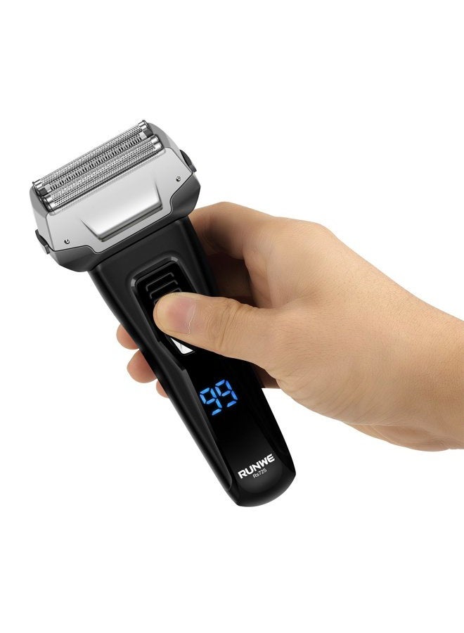RUNWE Men's Electric Pop-Up Beard Trimmer and LCD Display - Image 3