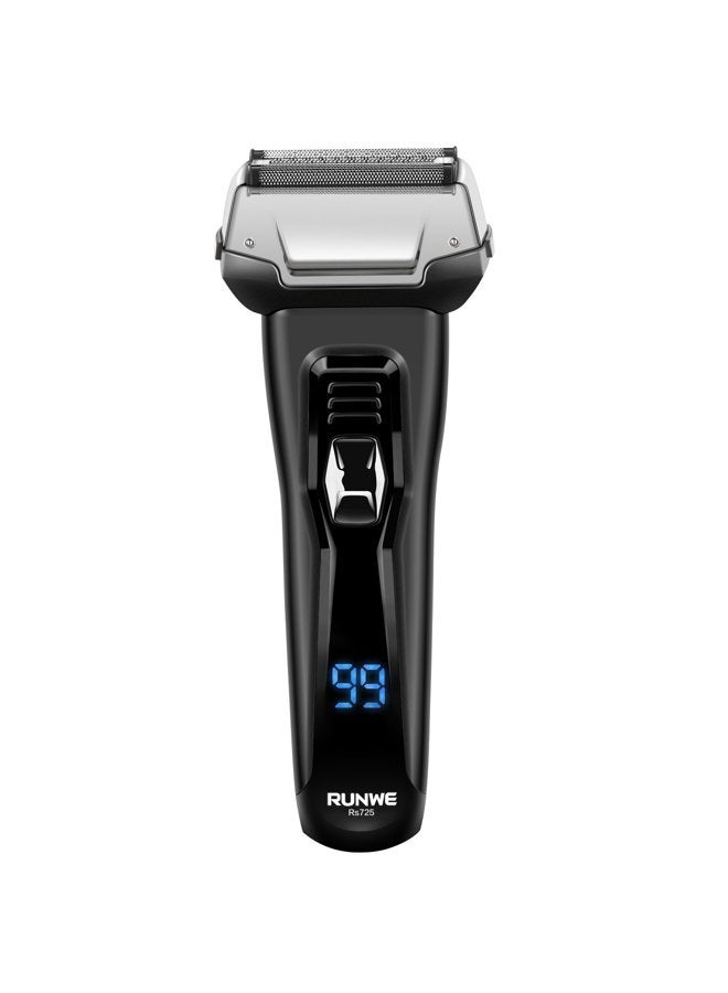 RUNWE Men's Electric Pop-Up Beard Trimmer and LCD Display - Image 1