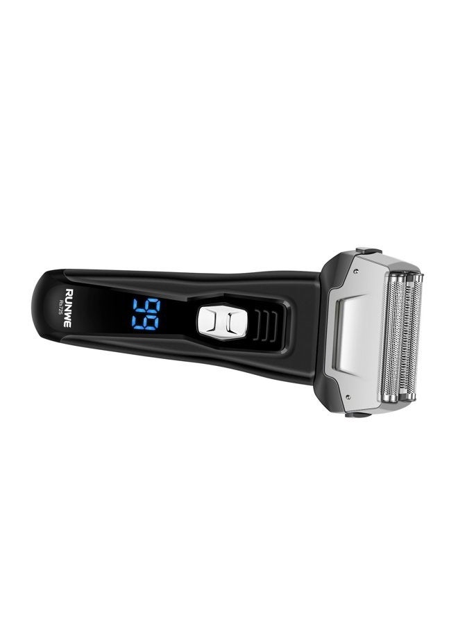 RUNWE Men's Electric Pop-Up Beard Trimmer and LCD Display - Image 2