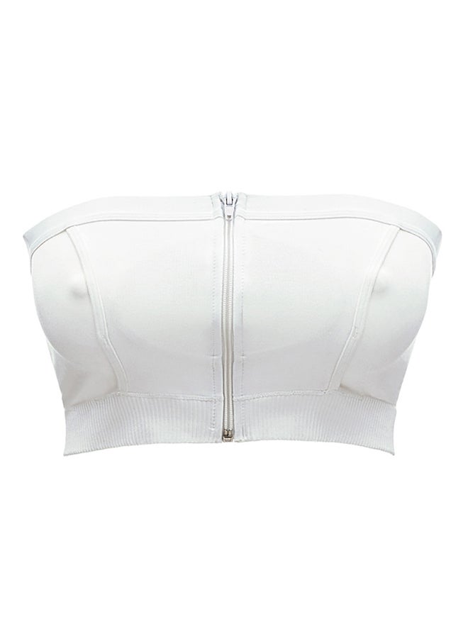 Medela - Easy Expression Hands-Free Pumping Bra White Extra Large - Image 1