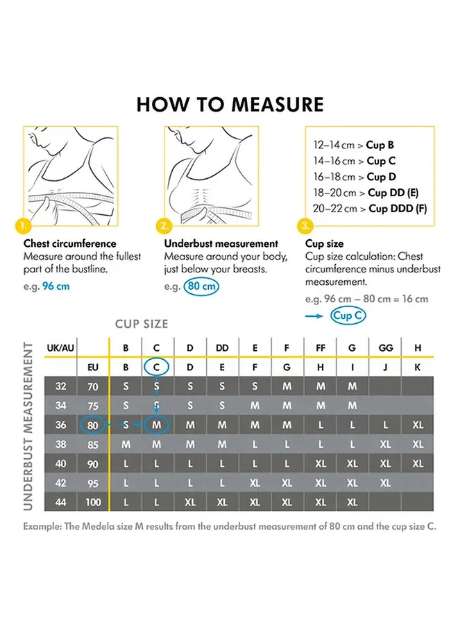 Medela Easy Expression Hands-Free Pumping Bra White Extra Large