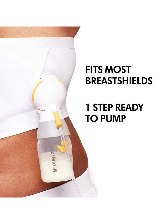 Medela - Easy Expression Hands-Free Pumping Bra White Extra Large - Image 1