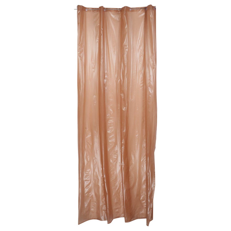 SHAVIN SHAVIN PVC Waterproof Plastic Printed Self Lining Shower Curtains (54 X 84 Inches),(Lenght 7 Feet),(Pack of 1) Colour- Brown - Image 2