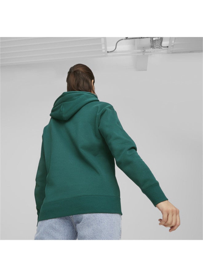 PUMA Fashion Large Logo Thin Fleece Windproof Women'S Hooded Pullover Long Sleeve Knitted Sweater Sports Hoodie Team - Image 4