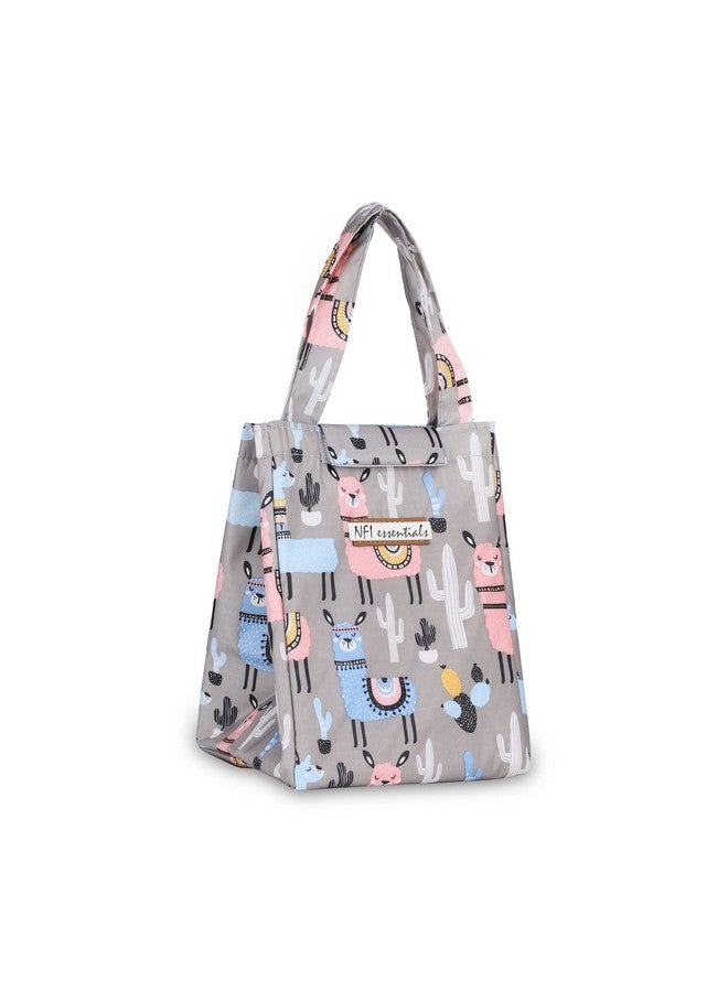 NFI essentials Printed Lunch Bag Thermal Portable Tiffin Bag for Food Travel & Picnic 8 LTR. Lunch Bag for Office Oxford Cloth Fabric Multicolor - Image 1