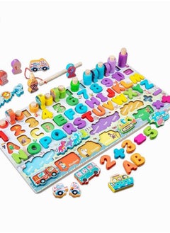 Kid'S Educational Toys Enlightenment Early Education Puzzles Magnetic Shape Sorting And Counting Games