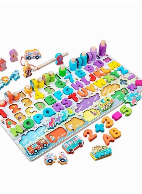 Kid'S Educational Toys Enlightenment Early Education Puzzles Magnetic Shape Sorting And Counting Games