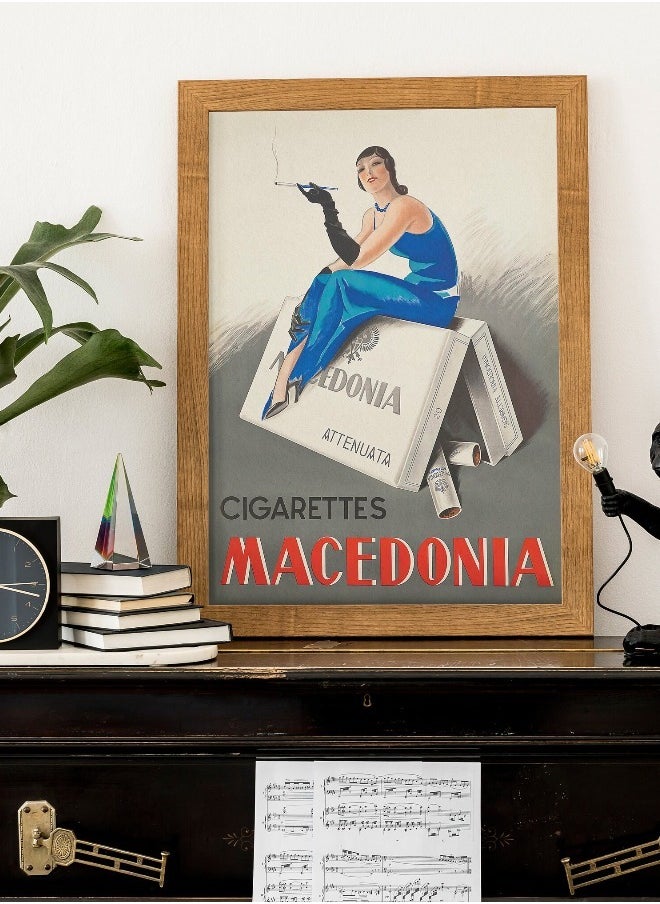 Generic - Woman Smoking Cigarette Vintage Poster Woman Portrait Vintage Advertisement Vintage Wall Art Printable Art - Image 1